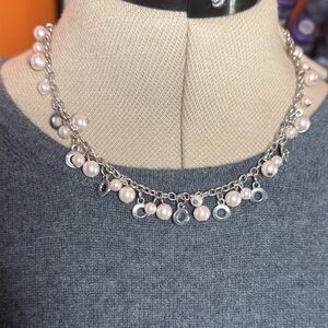 Elegant Pearl and Silver Necklace